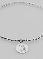 Bracelet Boule Vierge à l'Enfant - Argent Massif