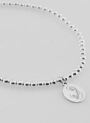 Bracelet Boule Vierge à l'Enfant - Argent Massif