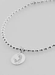 Bracelet Boule Vierge à l'Enfant - Argent Massif