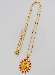 Collier Religieux & Miraculeuse - Perles Rouges & Blanches