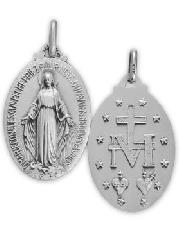 Médaille Miraculeuse Argent Massif 13mm