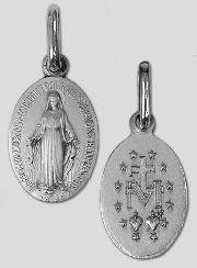Médaille Miraculeuse Argent Massif 9mm