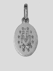 Médaille Miraculeuse Argent Massif 9mm