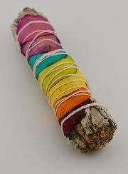 Sauge Blanche & Pétales de Rose Multicolores - Fagot 40-60g