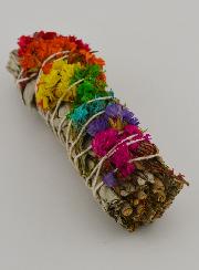 Sauge Blanche & Pétales de Fleurs Multicolores - Fagot 30g