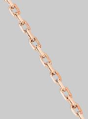 Chaîne en Plaqué Or Rose 45cm - Maille Forçat 1,4mm