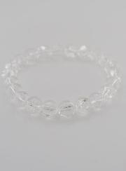 Bracelet en Pierre de Cristal de Roche Rainbow - 8mm