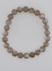 Bracelet en Pierre de Lune Grise AAA - 8mm
