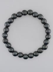 Bracelet en Perles d'Hématite Naturelle - 8mm