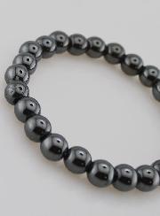 Bracelet en Perles d'Hématite Naturelle - 8mm