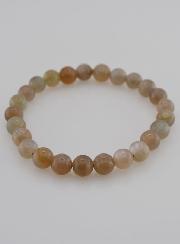 Bracelet en Pierre de Lune Grise AA - 8mm