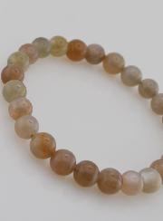 Bracelet en Pierre de Lune Grise AA - 8mm