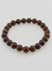 Bracelet en Pierre Naturelle d' Opale Boulder 8mm