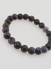 Bracelet Pierre Naturelle de Cordiérite Lolite - 8mm