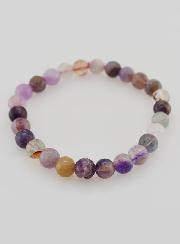 Bracelet en Pierre Naturelle de Fluorite Multicolore AA - 6mm