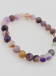 Bracelet en Pierre Naturelle de Fluorite Multicolore AA - 6mm