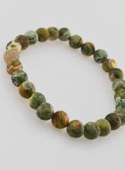 Bracelet en Pierre Naturelle de Rhyolite - 8mm