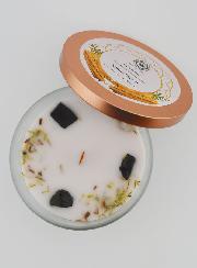 Bougie Parfumée Aromathérapie - Santal & Tourmaline 256g
