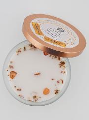 Bougie Parfumée Aromathérapie 256g - Palo Santo & Cornaline