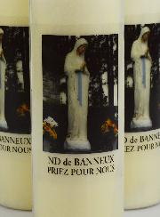 3 Bougies de Neuvaine Notre Dame de Banneux