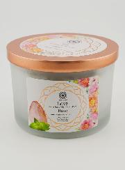 Bougie Parfumée 256g - Rose & Quartz Rose