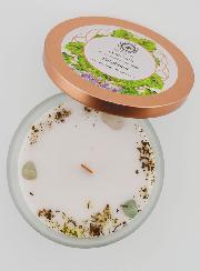 Bougie Parfumée 256g - Aventurine Verte & Patchouli
