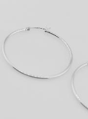 Créoles en Argent 925 Rhodié - 40mm