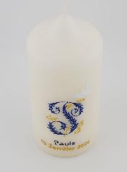Bougie Souvenir de Confirmation Esprit Saint - Bleu