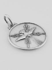 Médaille Souvenir de Confirmation - Colombe en Argent 925/1000