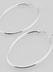 Créoles Ovales en Argent 925 - 36mm