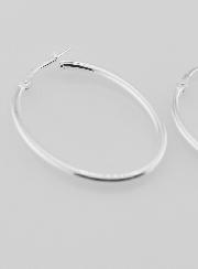 Créoles Ovales en Argent 925 - 36mm