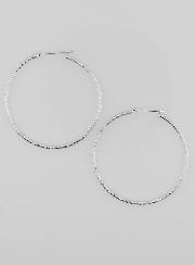 Créoles Torsadées en Argent 925 Rhodié - 40mm