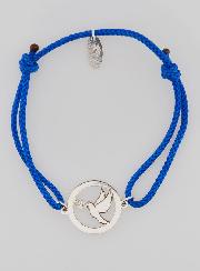 Bracelet Argent et Corde Bleue - Esprit Saint