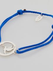 Bracelet Argent et Corde Bleue - Esprit Saint