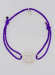 Bracelet Argent et Corde - Croix de Camargue