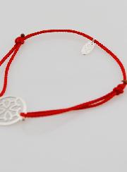 Bracelet Argent et Corde - Croix Occitane