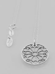 Collier Religieux Vitrail - Argent & Nacre