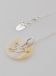 Collier Religieux Colombe - Argent & Nacre