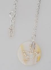 Collier Religieux Colombe - Argent & Nacre