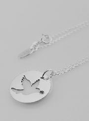 Collier Religieux Colombe - Argent & Nacre