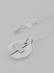 Collier Religieux Croix - Argent & Nacre