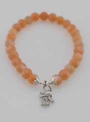 Bracelet en Pierre de Soleil 6mm - Ange Gardien