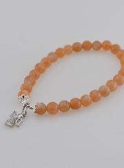 Bracelet en Pierre de Soleil 6mm - Ange Gardien
