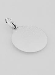 Médaille Vierge Marie de Profil en Argent Massif - 18mm