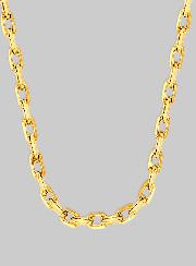 Chaîne en Plaqué Or 50cm - Maille Forçat 1,4mm