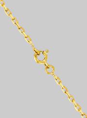 Chaîne en Plaqué Or 50cm - Maille Forçat 1,4mm