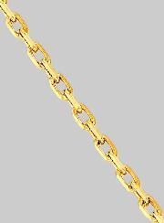 Chaîne Plaqué Or 45cm - Maille Forçat 1,6mm