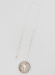 Collier Religieux Ange - Argent & Nacre Noire