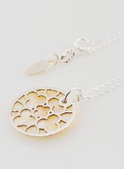 Collier Religieux Vitrail - Argent & Nacre Blanche