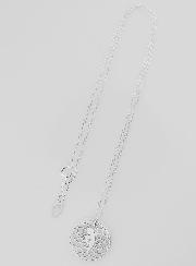 Collier Religieux Ange sur Rosace - Argent & Nacre Blanche
